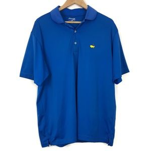 [3 for $15] Master Tech Plain Solid Blue Polo Shirt Sz Large